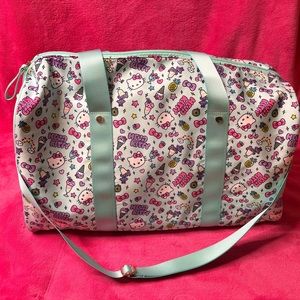 Hello kitty mint green weekender duffle